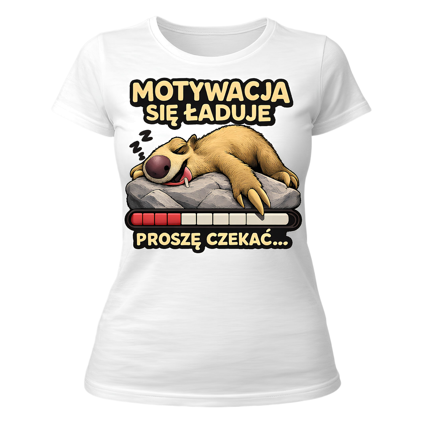 Koszulka damska "Motywacja się ładuje"