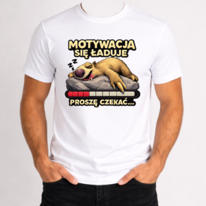 Koszulka męska "Motywacja się ładuje"