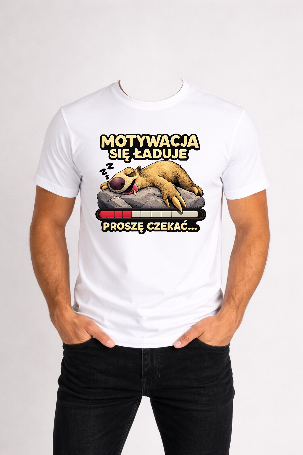 Koszulka męska „Motywacja się ładuje”