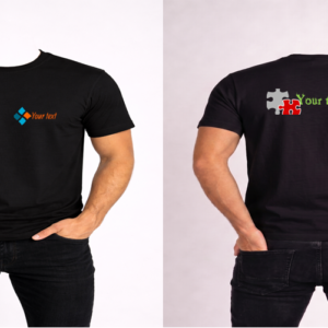 Własny projekt - koszulka męska - Front+Back - do pracy