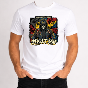 T-SHIRT MĘSKI KOSZULKA Z - NADRUKIEM „Street 300”