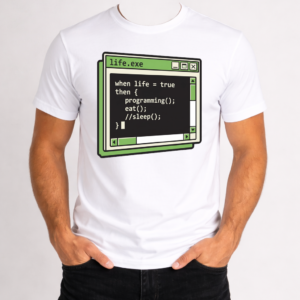 T-SHIRT MĘSKI KOSZULKA Z - NADRUKIEM „Suma warunków”