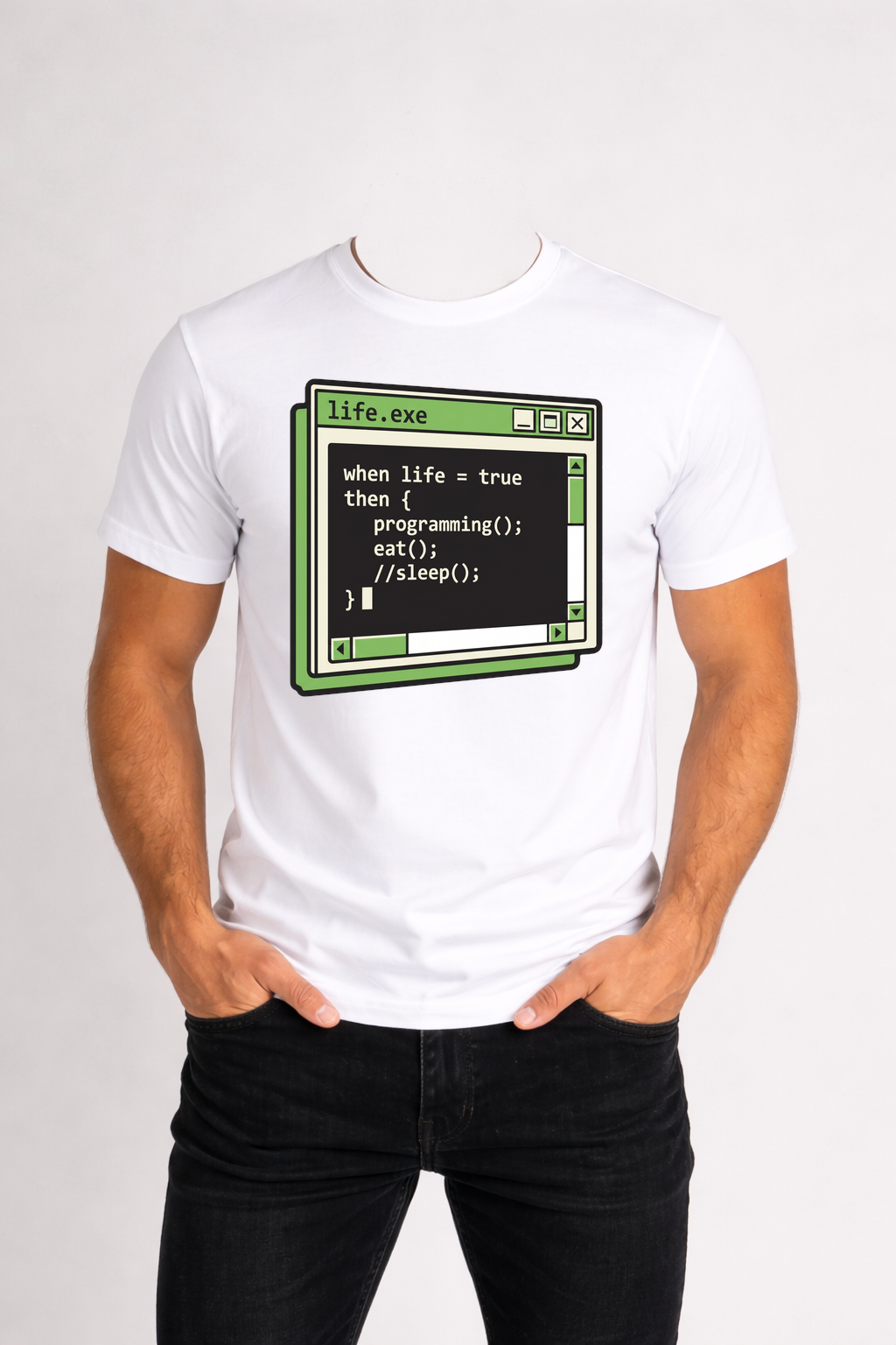 T-SHIRT MĘSKI KOSZULKA Z – NADRUKIEM „Suma warunków”