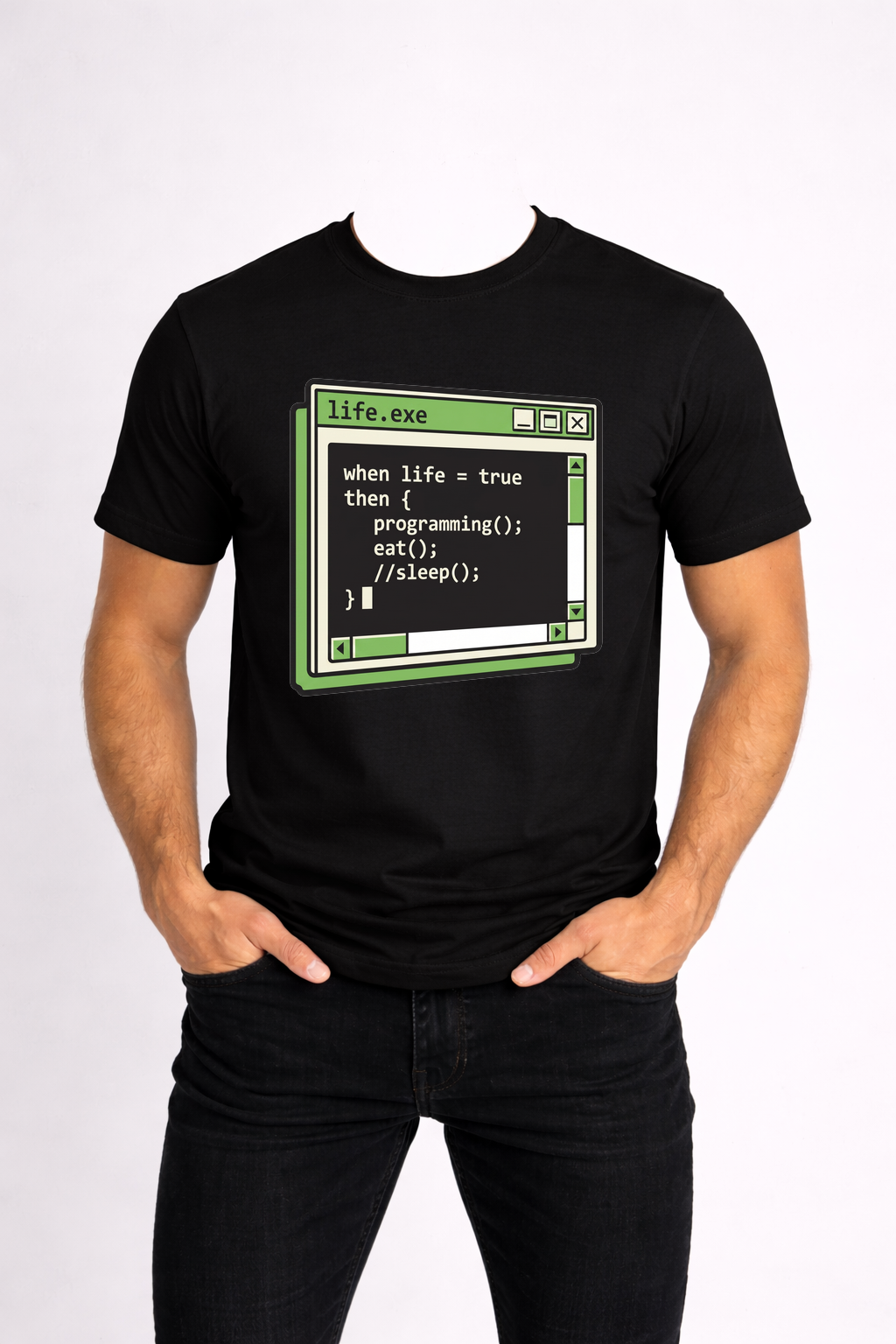 T-SHIRT MĘSKI KOSZULKA Z - NADRUKIEM „Suma warunków” - obrazek 3