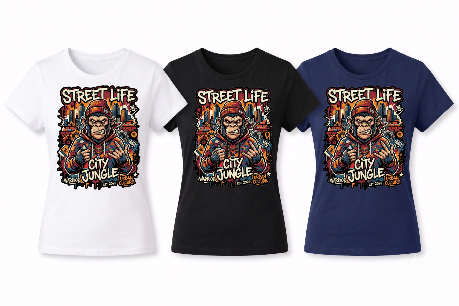 Koszulka damska "Street life" - obrazek 4