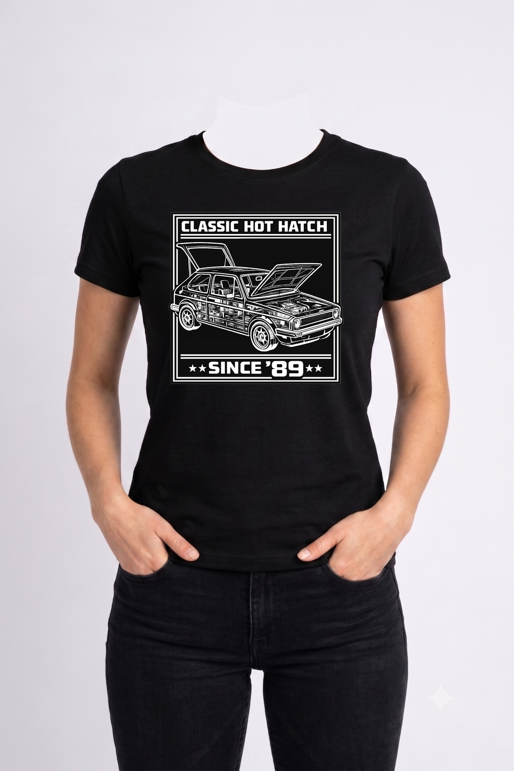 Koszulka damska "VW golf - dla pasjonatów RETRO" - obrazek 3